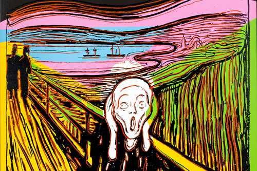 Andy Warhol: The Scream (After Munch), 1984. © The Andy Warhol Foundation for the Visual Arts.