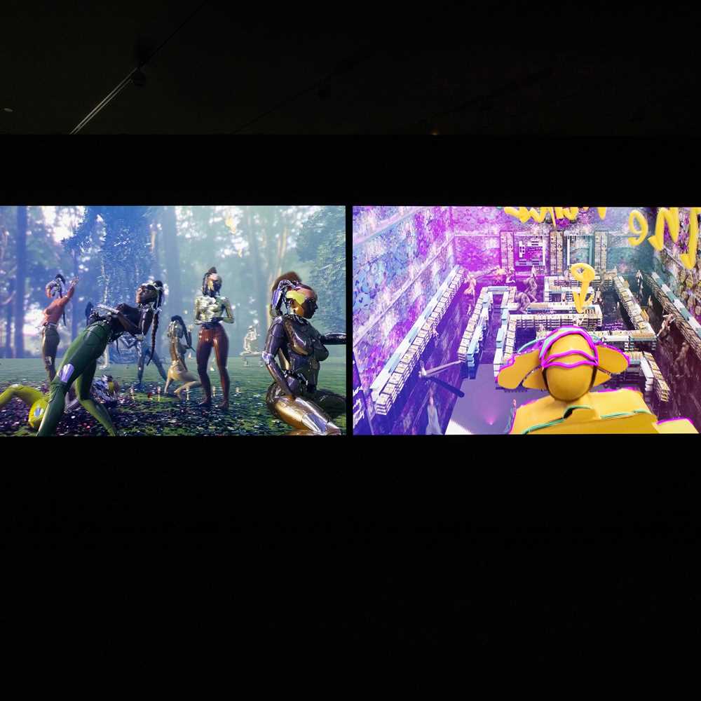 Installasjonsbilde fra utstillingen MASKINEN ER OSS