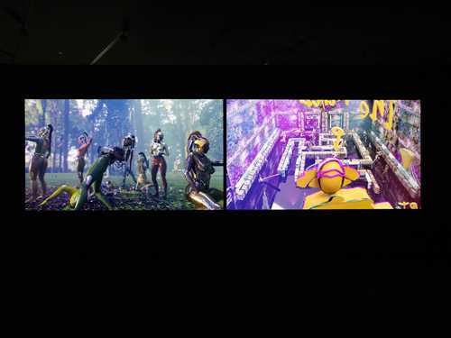 Installation view from THE MACHINE IS US