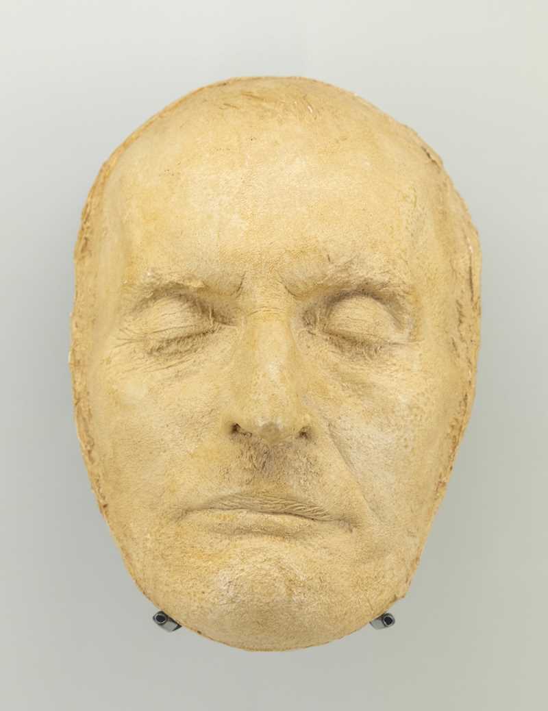 A three-dimensional plaster mould of Edvard Munch’s face.