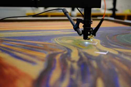 Microfading av Skrik. Foto: Tomasz Łojewski