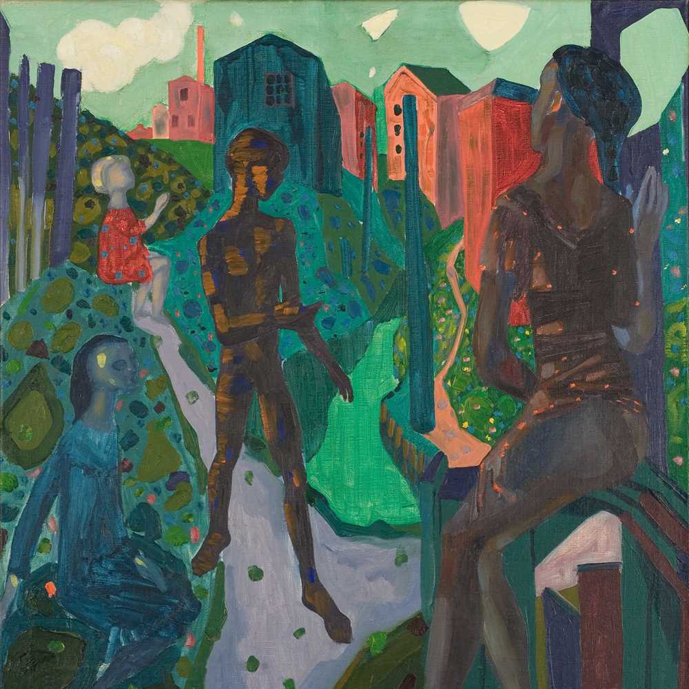 Arne Ekeland, Gutter. Olje på lerret, 1945. © Arne Ekeland / BONO 2022. Foto: Richard Jeffries.