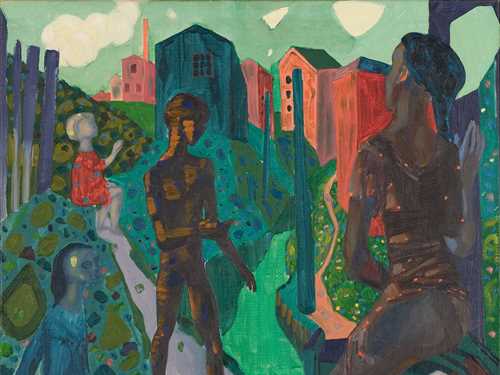 Arne Ekeland, Gutter. Olje på lerret, 1945. © Arne Ekeland / BONO 2022. Foto: Richard Jeffries.