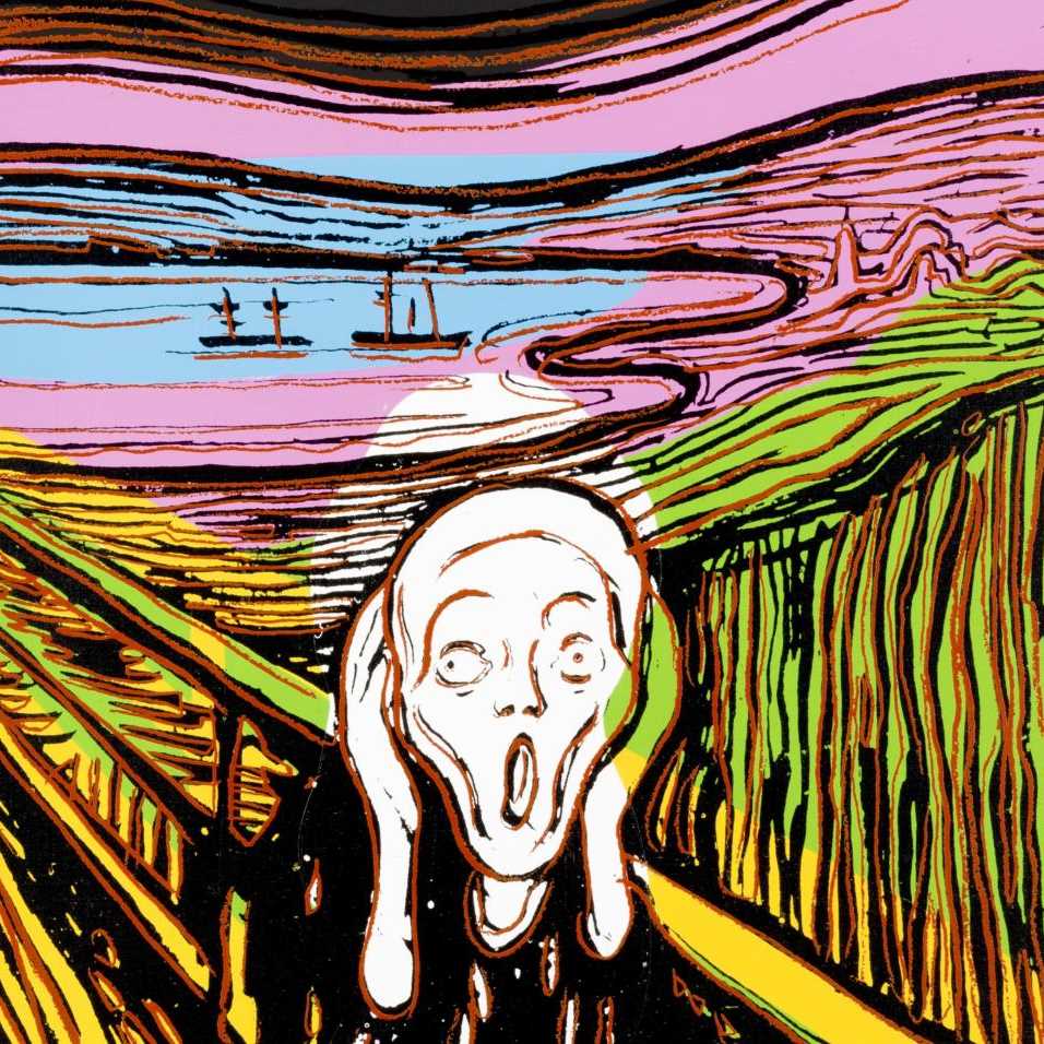 Andy Warhol: The Scream (After Munch), 1984. © The Andy Warhol Foundation for the Visual Arts. Foto: Sparebankstiftelsen DNB
