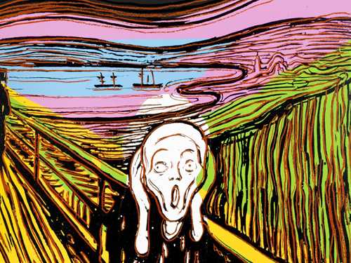 Andy Warhol: The Scream (After Munch), 1984. © The Andy Warhol Foundation for the Visual Arts. Foto: Sparebankstiftelsen DNB