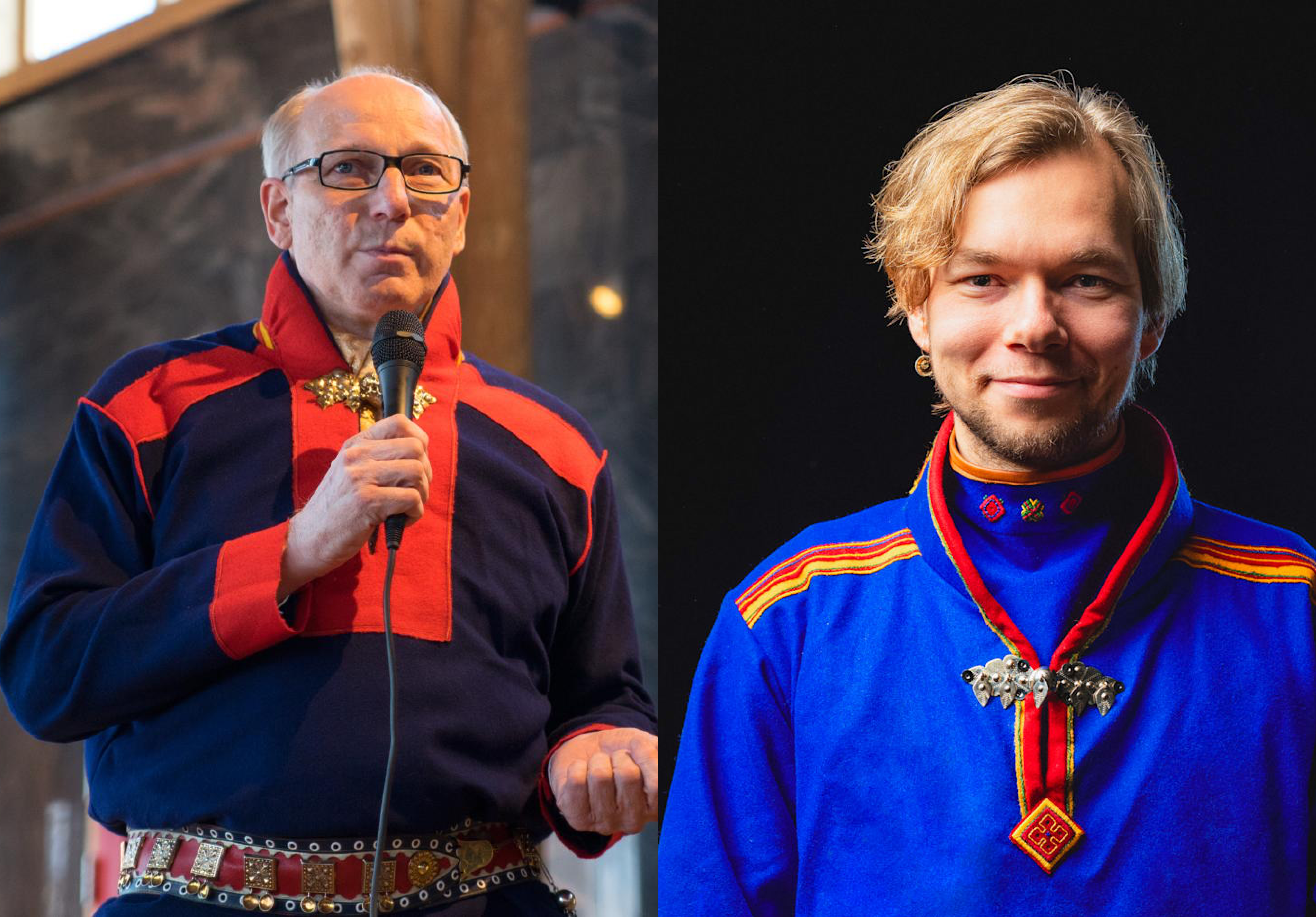 Portrettfoto av Harald Gaski og Viktor Bomstad.